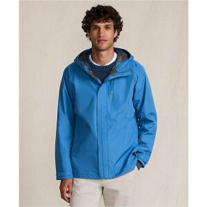 YGh Y WPbgu] AE^[ Men's Squall Waterproof Packable Rain Jacket Muted cobalt blue