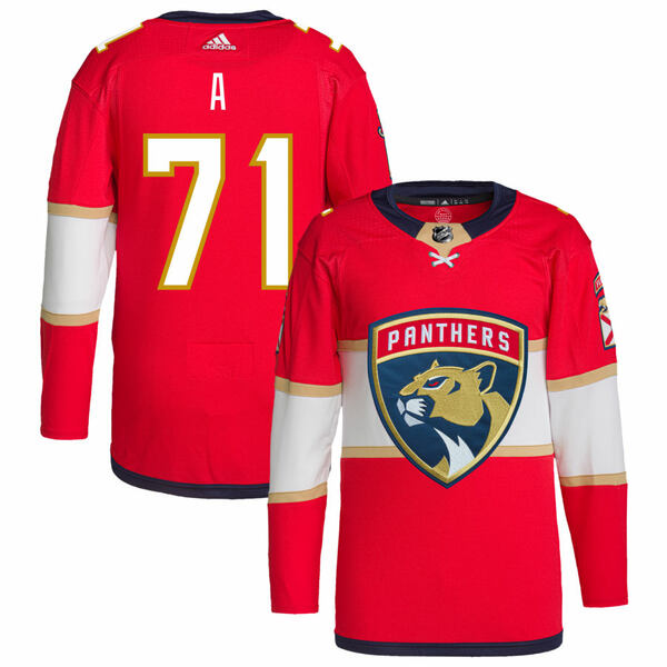 アディダス メンズ ユニフォーム トップス Florida Panthers adidas Home Primegreen Authentic Pro Custom Jersey Red