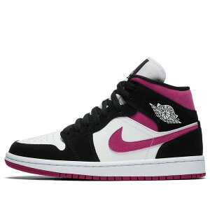 Air Jordan W[_ fB[X Xj[J[ Black/White/Magenta y(WMNS) Air Jordan 1 Mid 'Cactus Flower' BQ6472-005z TCY US_9(26.0cm)
