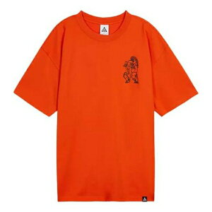 Nike iCL Y Xj[J[ yNike ACG Trolls Cartoon Printing Sports Round Neck Short Sleeve Orange DJ5808-817z TCY US_M_XL