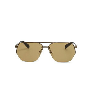 �W���N�G���X �����Y �T���O���X�E�A�C�E�F�A �A�N�Z�T���[ Pilot-frame sunglasses Brown