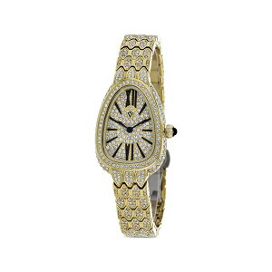 �N���X�`�����o���T���g ���f�B�[�X �r���v �A�N�Z�T���[ Bella crystal-embellished 25mm watch Gold