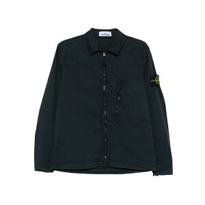 �X�g�[���A�C�����h �����Y �W���P�b�g���u���]�� �A�E�^�[ Zip-fastening pocket shirt jacket Blue