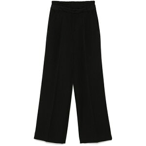 �����[�W���[ ���f�B�[�X �J�W���A���p���c �{�g���X Layered-effect straight-leg trousers Black