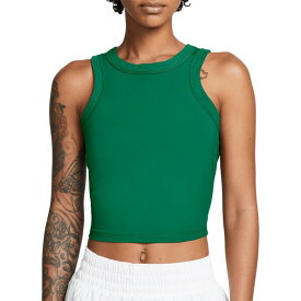 ナイキ レディース シャツ トップス Nike Women's One Fitted Dri-FIT Cropped Tank Top Malachite