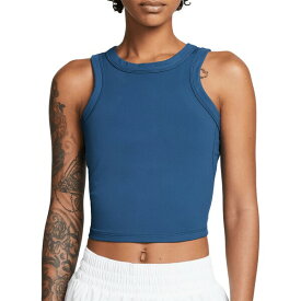 ナイキ レディース シャツ トップス Nike Women's One Fitted Dri-FIT Cropped Tank Top Court Blue