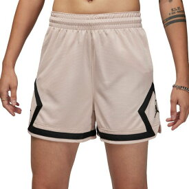 ジョーダン レディース カジュアルパンツ ボトムス Jordan Women's Sport 4" Diamond Shorts Particle Beige