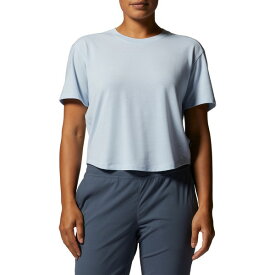 マウンテンハードウェア レディース シャツ トップス Mountain Hardwear Women's Trek N Go Short Sleeve T-Shirt Arctic Ice