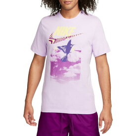 ナイキ メンズ シャツ トップス Nike Men's Sportswear Air Short Sleeve Graphic T-Shirt Violet Mist