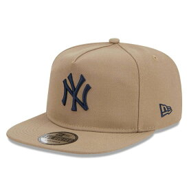 ニューエラ メンズ 帽子 アクセサリー New York Yankees New Era Golfer Adjustable Hat Khaki