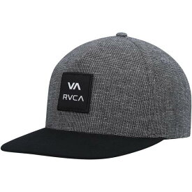 ルーカ メンズ 帽子 アクセサリー RVCA Square Snapback Hat Heathered Gray/Black
