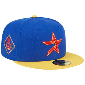 ニューエラ メンズ 帽子 アクセサリー Houston Astros New Era Empire 59FIFTY Fitted Hat Royal/Yellow