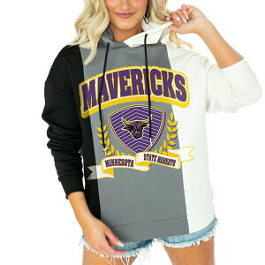 Q[fC fB[X p[J[EXEFbgVc AE^[ Minnesota State Mavericks Gameday Couture Women's Hall Of Fame Color Block Pullover Hoodie Black