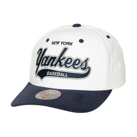 ミッチェル&ネス メンズ 帽子 アクセサリー New York Yankees Mitchell & Ness Cooperstown Collection Tail Sweep Pro Snapback Hat White