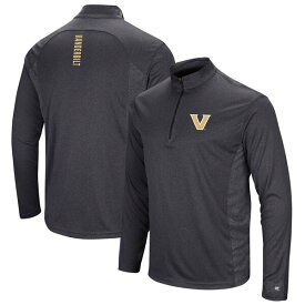 コロシアム メンズ ジャケット＆ブルゾン アウター Vanderbilt Commodores Colosseum Audible QuarterZip Windshirt Black