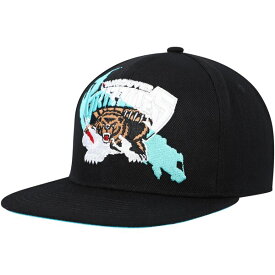 ミッチェル&ネス メンズ 帽子 アクセサリー Vancouver Grizzlies Mitchell & Ness Paint By Numbers Snapback Hat Black