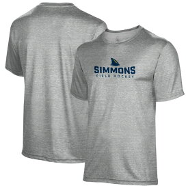 プロスフィア メンズ Tシャツ トップス Simmons University Sharks Field Hockey Name Drop TShirt Gray