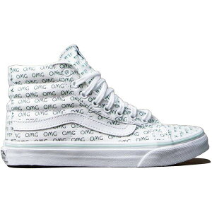 Vans oY fB[X Xj[J[ yVans Sk8-Hi Slim Sayings OMG White (Women's)z TCY US_6.5(23.5cm) White