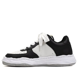 Maison MIHARA YASUHIRO �~�n�����X�q�� �����Y �X�j�[�J�[ �yMaison MIHARA YASUHIRO WAYNE OG Sole Leather Low-top Sneaker 'White Black' A08FW706-BLKWHT�z �T�C�Y US_10(28.0cm)