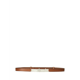 【送料無料】 ラルフローレン レディース ベルト アクセサリー TURN-LOCK LEATHER BELT Brown