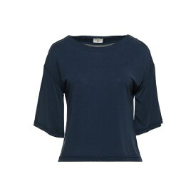 EMMA & GAIA エマアンドガイア Tシャツ トップス レディース T-shirts Midnight blue