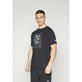 ニューバランス メンズ バスケットボール スポーツ LONDON EDITION GRAPHIC - Print T-shirt - black