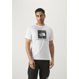ノースフェイス メンズ バスケットボール スポーツ RAGLAN REDBOX TEE - Print T-shirt - white/smoked pearl