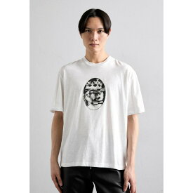 ニールバレット メンズ Tシャツ トップス DROPPED SHOULDER ROCK BAND ZODIAC LEON - Print T-shirt - white/black