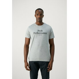 ピークパフォーマンス メンズ バスケットボール スポーツ ORIGINAL TEE - Print T-shirt - med grey melange/black