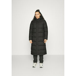 p^SjA fB[X R[g AE^[ SILENT LONG PARKA - Down coat - black