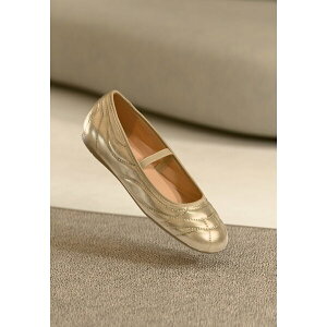 Ai tB[h fB[X T_ V[Y Ankle strap ballet pumps - gold-coloured