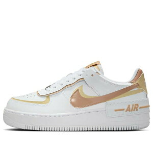 Nike �i�C�L ���f�B�[�X �X�j�[�J�[ �y(WMNS) Nike Air Force 1 Low Shadow 'White Team Gold Rattan' DZ1847-111�z �T�C�Y US_6(23.0cm)