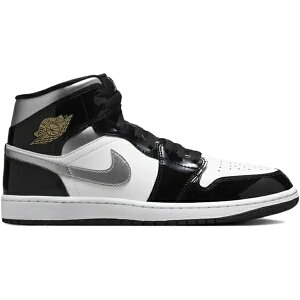 Jordan W[_ Y Xj[J[ yJordan 1 Mid SE Patent Black White Metallic Silver Metallic Goldz TCY US_11.5(29.5cm) Black/White/Metallic Gold/Metallic Silver