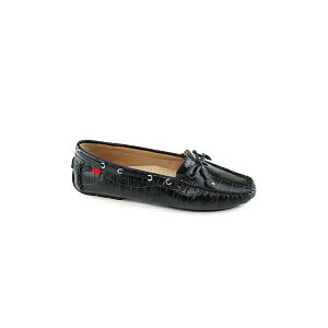}[NWZtj[[N fB[X Xb|E[t@[ V[Y Womens Cypress Hill Tiebow Driver Loafer Black croco