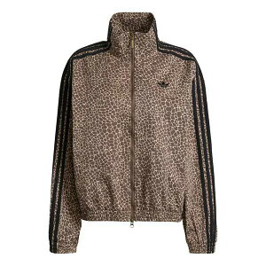 adidas �A�f�B�_�X ���f�B�[�X �X�j�[�J�[ �y(WMNS) adidas Firebird Oversized Aop Denim Jacket 'Earth Strata Stone Khaki' KD2815�z �T�C�Y US_W_L