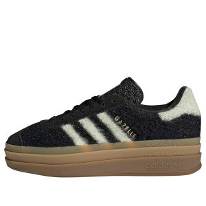 adidas �A�f�B�_�X ���f�B�[�X �X�j�[�J�[ �y(WMNS) adidas Gazelle Bold 'Black Cream White' JS3907�z �T�C�Y US_9.5(26.5cm)