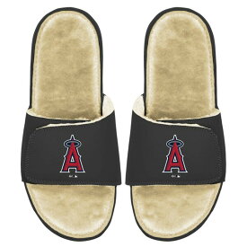 アイスライド メンズ サンダル シューズ Los Angeles Angels ISlide Men's Faux Fur Slide Sandals Black/Tan