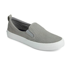 Xy[ fB[X Xj[J[ V[Y Women's Crest Twin Gore Perforated Slip On Sneakers, Created for Macy's Gray