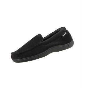 AC\gi[ Y hXV[Y V[Y Signature Men's Microterry Jared Moccasin Slippers with Memory Foam Black