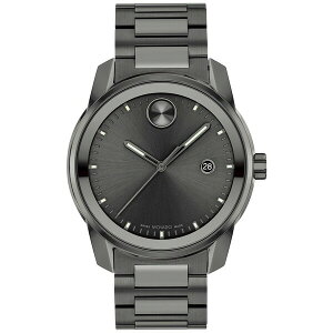 oh fB[X rv ANZT[ Men's Swiss Bold Verso Gunmetal Ion-Plated Steel Bracelet Watch 42mm Gunmetal
