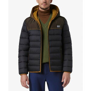 }[Nj[[N Y WPbgu] AE^[ Men's Malone Mixed-Media Colorblocked Packable Hooded Jacket Black