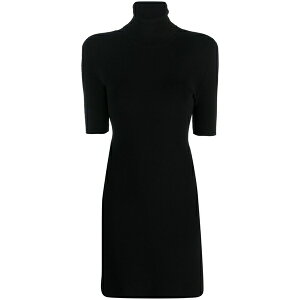 �f�B�[�X�N�G�A�[�h ���f�B�[�X �����s�[�X �g�b�v�X Roll-neck knitted dress Black