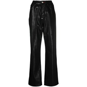 �t�B���b�v�v���C�� ���f�B�[�X �f�j���p���c �{�g���X Iconic plein loose-denim jeans Black