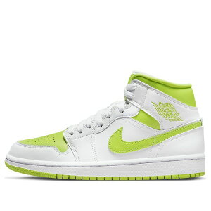Jordan �W���[�_�� ���f�B�[�X �X�j�[�J�[ �y(WMNS) Air Jordan 1 Mid 'White Lime' BQ6472-131�z �T�C�Y US_5.5(22.5cm)