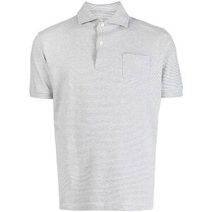 �v���C�x�[�g�X�g�b�N �����Y �|���V���c �g�b�v�X The leopold striped polo shirt Grey