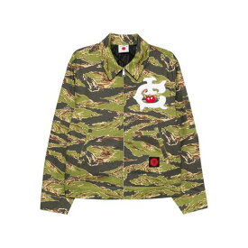 アイスクリーム メンズ ジャケット＆ブルゾン アウター Tiger-strip work jacket Green