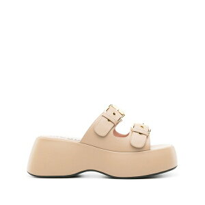 ���X�L�[�m ���f�B�[�X �T���_�� �V���[�Y 75mm dolly leather sandals Neutrals