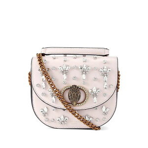 �J�[�g�W�F�C�K�[�����h�� ���f�B�[�X �V�����_�[�o�b�O �o�b�O Crystal-embellishment cross body bag Pink