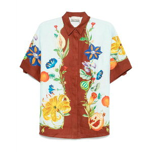 �A���� ���f�B�[�X �V���c �g�b�v�X Dahlia shirt Blue