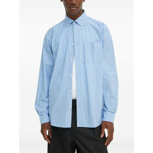 �� �h�D �����Y �V���c �g�b�v�X Striped-pattern shirt Blue